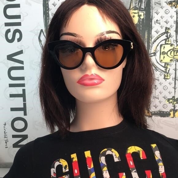 Authentic Gucci GG0957S 003 Sunglasses Black/Brown – New\